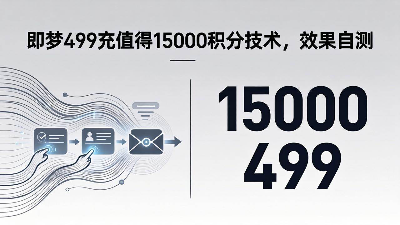 (4.19)即梦499充值得15000积分技术，效果自测