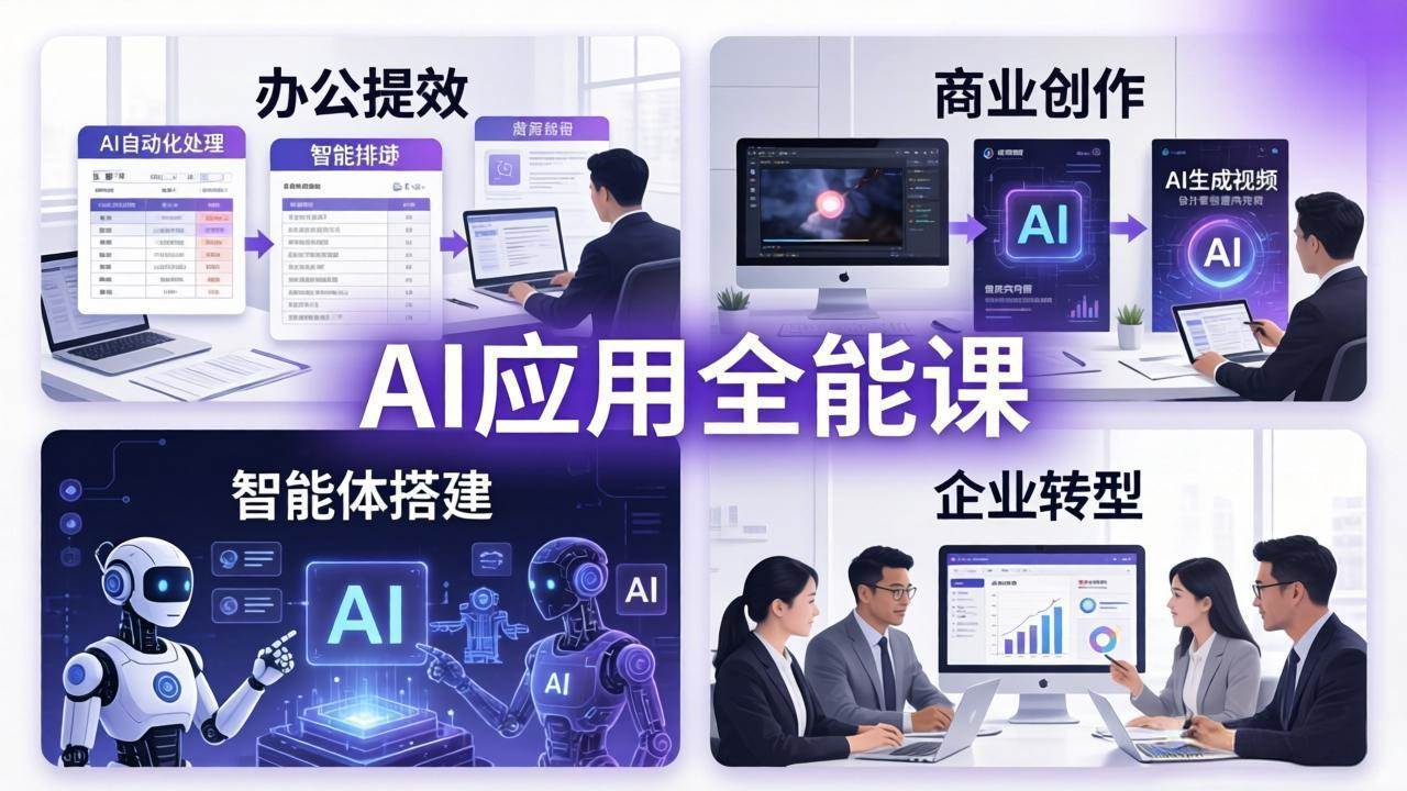 (4.16)AIGC 应用师全能课-更新：办公提效、商业创作、智能体搭建、企业转型，一站式学会AI应用